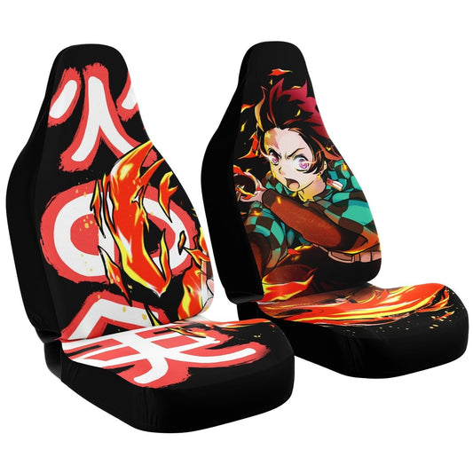 Tanjiro Demon Slayer Car Seat Covers - One size - Car Seat 