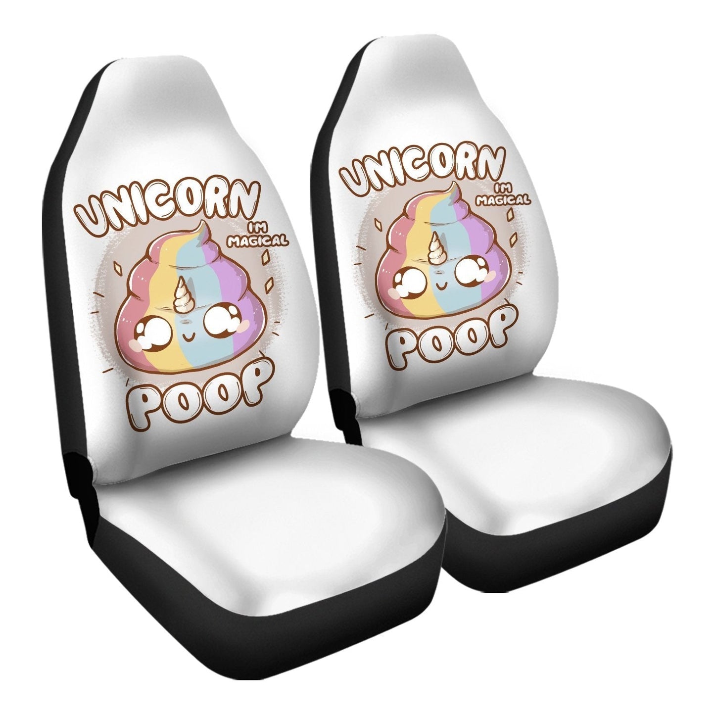 Unicorn Poop Car Seat Covers - One size - Car Seat Cover - 